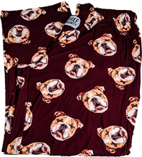 Brief Insanity Bulldog Head All Over Lounge Pants
