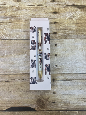 E&S Imports Live Bulldog Twist Ballpoint Pen