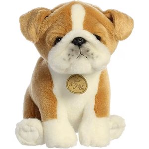 Aurora World 8.5" Sitting Bulldog Plush Toy
