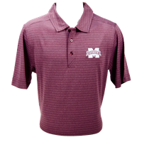 Cutter And Buck Stripe Melange Banner M Short Sleeve Polo