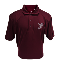 Old School Bulldog Pennant Short Sleeve Polo