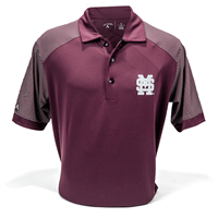 Antigua Engage Ms Interlock Striped Sleeve Polo