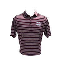 Columbia Omniwick Members Banner M Striped Short Sleeve Polo