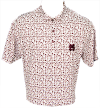 Horn Legend Performance Bamboo Charcoal Home Run Pattern M over S Polo