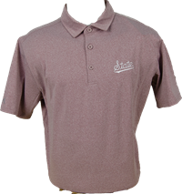 Antigua State with Tail Maroon Heather Mens Polo