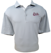 Columbia Golf State Script with Tail Stripe Polo