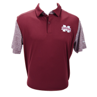 Columbia Small Stripes On Sleeves And Back Short Sleeve Polo