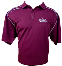 Columbia Golf State Script with Tail Omniwick Polo