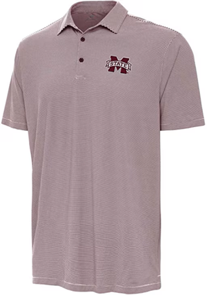Antigua State Pinstripe Twine Polo
