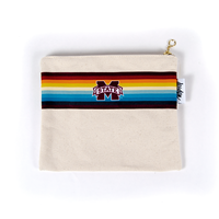 Desden Rainbow Stripe Banner M Zipper Pouch