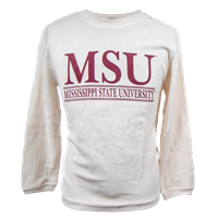 MSU Crew Neck Sweatshirt Bryce Corded Ivory