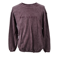 Chicka-d Pullover Crew Neck Corded Bulldogs