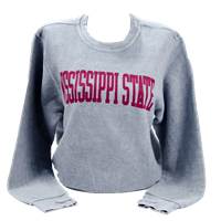 Vintage Wash Corded Campus Sweatshirt