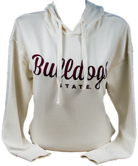 Pressbox Bulldogs Cursive State Hooded Sweatshirt