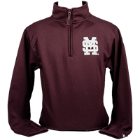 Badger M over S Solid Fleece Quarter Zip Pullover