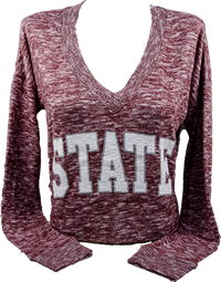 UG Apparel State Arch Tunic V-Neck Sweater