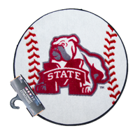 Standing Bulldog On Baseball Rug
