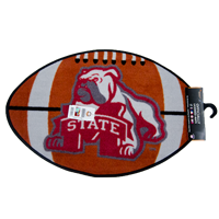 Standing Bulldog On Football Mat