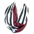 Gameday Couture Stripe and Solid Chiffon Scarf