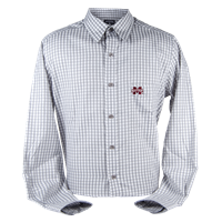 Antigua Banner M Check Button Down Dress Shirt