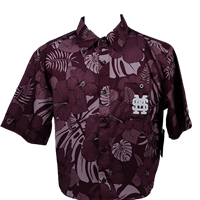 Colosseum Floral Print with M over S Short Sleeve Polo