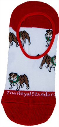 Royal Standard Dog with Wreath No Show Sock