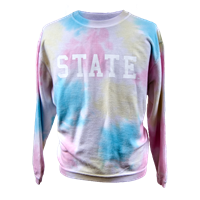 Pressbox State Pastel Tye Dye Corded Sweatshirt