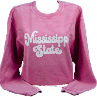 Chicka-D Mississippi State Corded Crew Sweatshirt