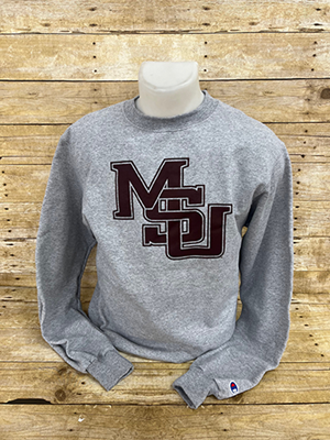 Champion Stacked MSU Crew Sweatshirt