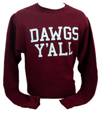 Sweatshirt Crew Dawgs Yall Text