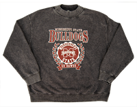 Chicka-D Mississippi State Bulldog with Banner M Laurel above Go Dawgs Sweatshirt