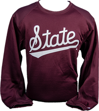 Badger State Script Perfect Fleece Crew Sweatshirt