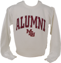 Alumni Arch MSU Stacked Vault Logo Crew Sweatshirt