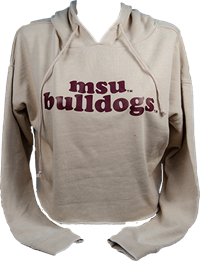Chicka-D MSU Bulldogs Cropped Sweatshirt