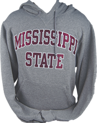 Russell Applique Mississippi State Grey Hoodie