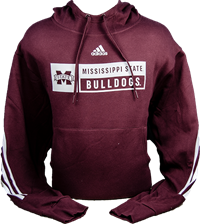 2022 Adidas Banner M Rectangle Mississippi State Bulldogs Stripe Sweatshirt