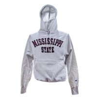 Chamption Reverse Weave Miss State Hooded Sweatshirt