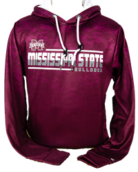 Colosseum The Machine Banner M Mississippi State Bulldogs Bar Hex Hooded Sweatshirt