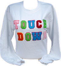 Multicolored Touchdown Crew Sweatshirt