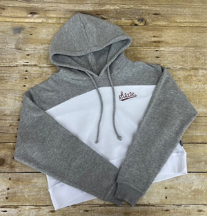 Boxercraft State Cropped Fleece Hoodie