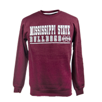 Colosseum Mississippi State Bulldogs Banner M Crew Sweatshirt