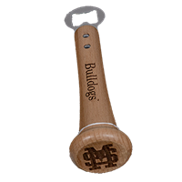 Bulldogs Bottle Opener with Baseball Bat Handle