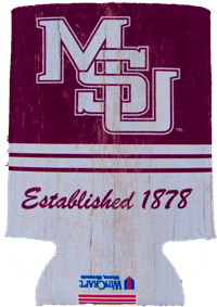 Stacked MSU Est 1878 Can Coozie