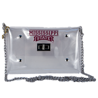 Capri Designs Mississippi State Wordmark Envelope Crossbody