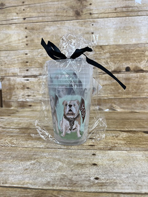 Glory Haus Live Bulldog Go Dawgs Frosted Tailgate Cup (Set of 8)
