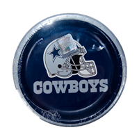 Dallas Cowboys Cowboys With Helmet Logo 8 Pack Of 7" Plates