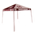 Logo Tent Maroon And Gray Checkerboard