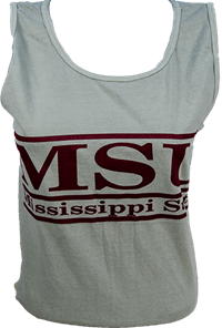 Comfort Colors MSU Tanktop Colored Lettering