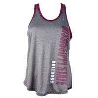 Colosseum Bulldogs Vertical Heather 2 Tone Tank