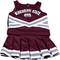 Colosseum Mississippi State Banner M 3 Stripe 2 Piece Cheer Suit